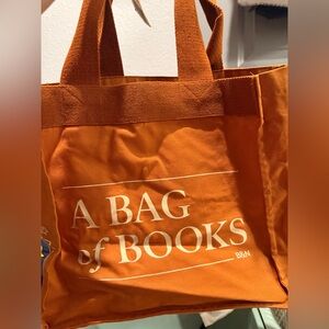 A BAG of BOOKS Orange Canvas Tote Barnes & Noble